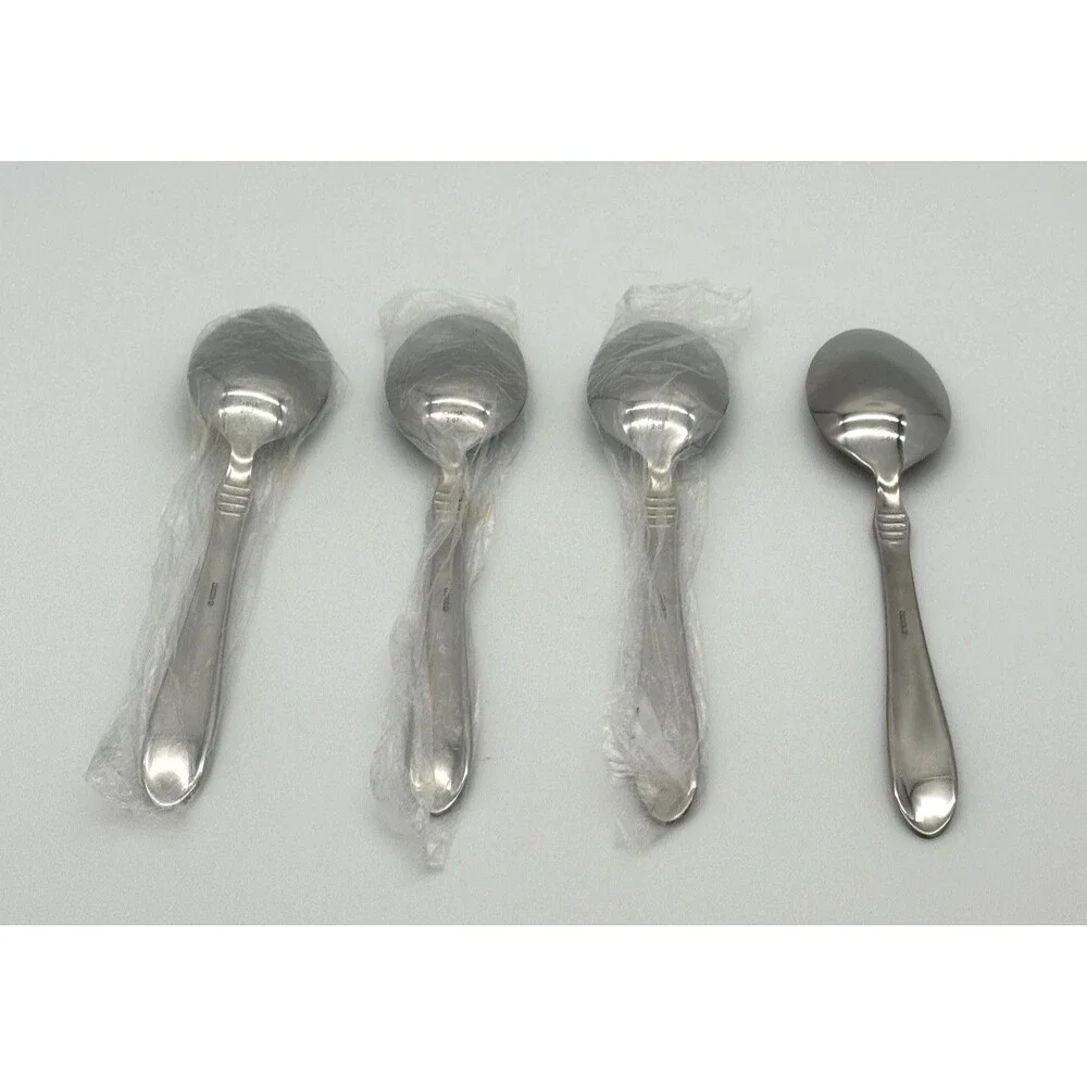 Oneida Banbury Set of 4 Dinner Spoons New Unused Stainless Steel Flatware China
